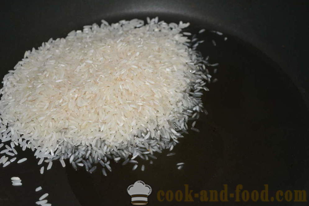 Kako kuhati rižu za ukras mrvi - kako kuhati svjež rižu u tavi, korak po korak recept fotografijama