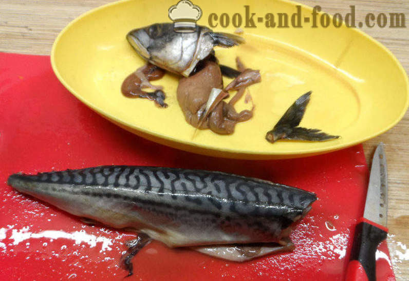 Fishcakes skuša - kako kuhati ribe kolača od skuša, korak po korak recept fotografijama