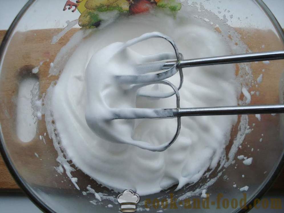 Limun kolač od bjelanaca sa orasima u pećnici - kako kuhati kolač od bjelanaca u kući, korak po korak recept fotografijama
