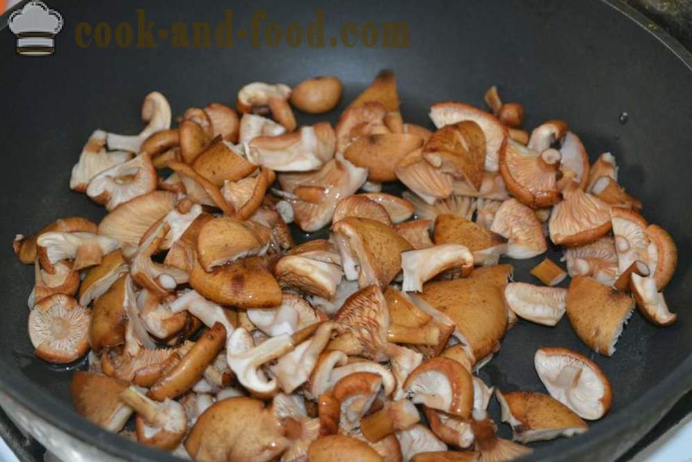 Svinjetina pečena u pećnici s gljivama i sirom - poput svinjskog pečenja u pećnici, s korak po korak recept fotografijama