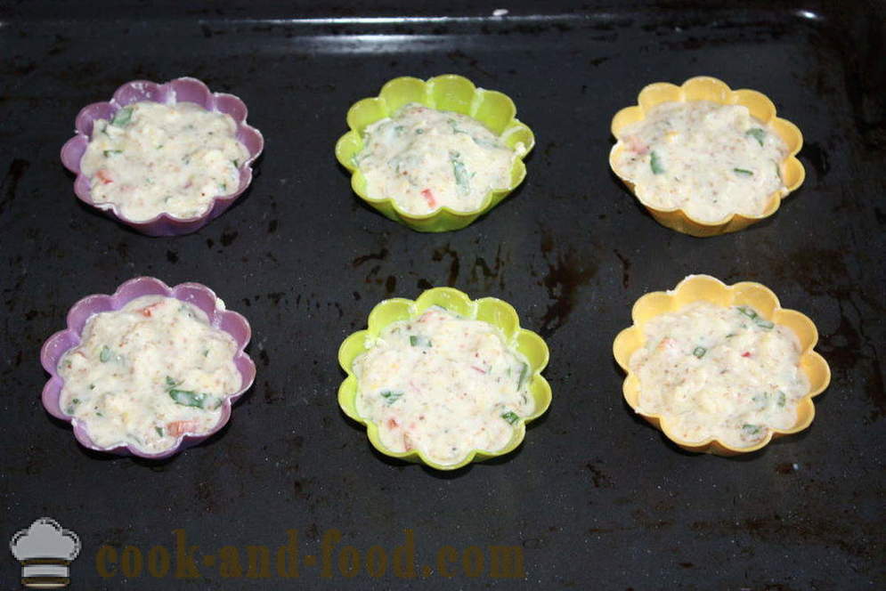 Muffins od tikvica sa sirom u pećnici - kako kuhati tikvice muffine, korak po korak recept fotografijama