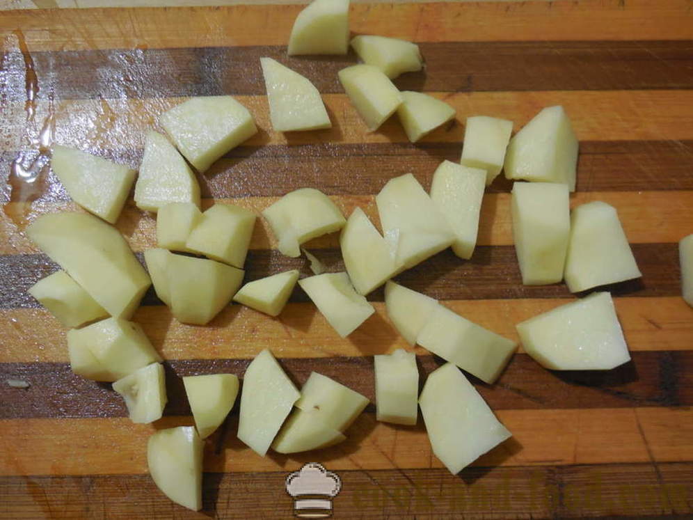 Pečenje s mesom i krumpirom - kako kuhati pečenje u pećnici, s korak po korak recept fotografijama
