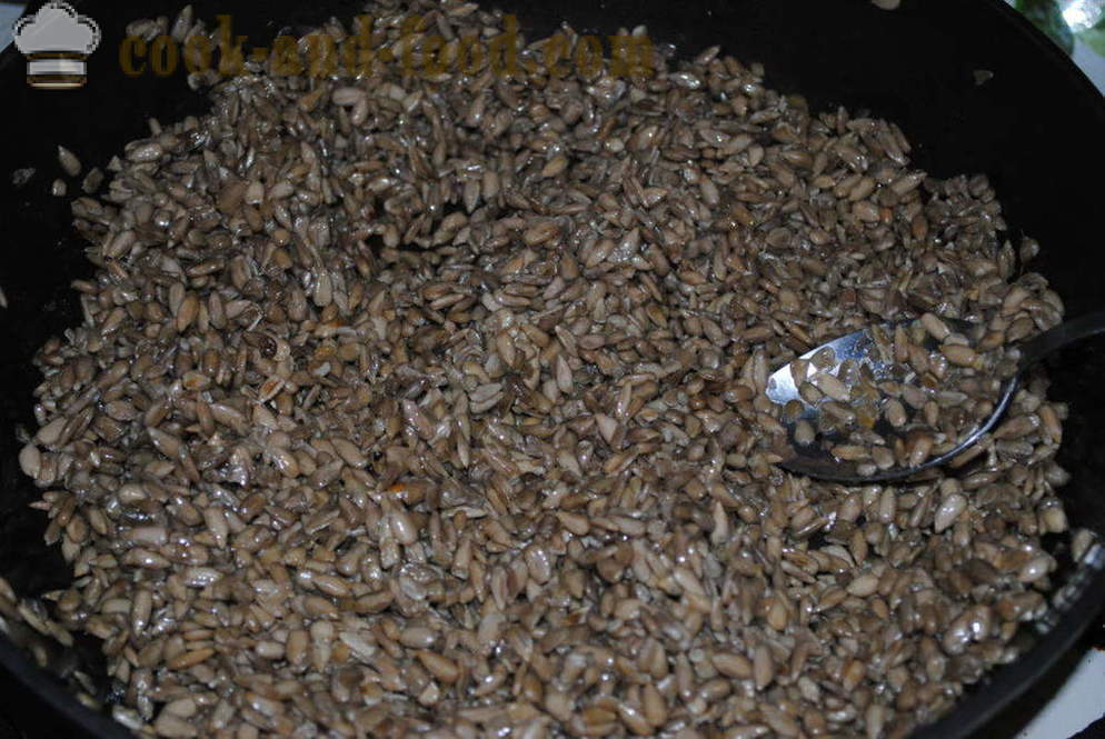 Halva od sjemena suncokreta - korak po korak, kako napraviti halva od sjemena suncokreta kod kuće, recept sa slikom