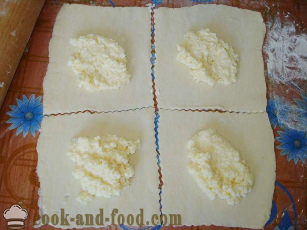 Udisaja s sira lisnato tijesto - korak po korak, kako napraviti lisnato tijesto sa sirom u pećnici, recept sa slikom