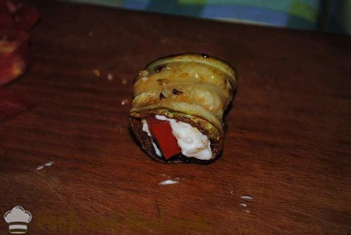 Role tikvica sa sirom, češnjakom i majoneze - Kako napraviti role tikvice, korak po korak recept fotografijama