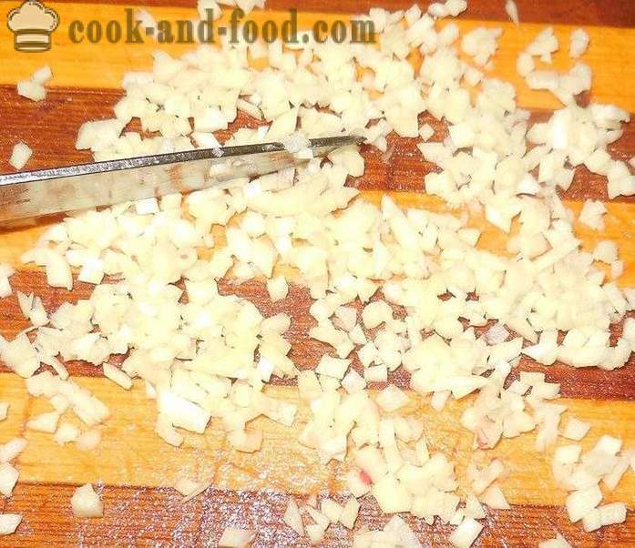 Sirova patlidžan kavijar - kako kuhati sirovih jaja patlidžan, korak po korak recept fotografijama