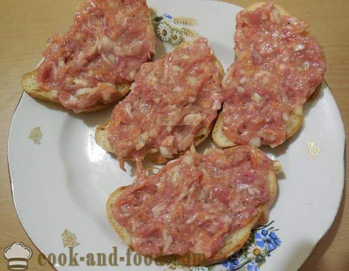 Vrući sendviči s mesom, pržene u tavi - kako napraviti tople sendviče s mesom, korak po korak recept fotografijama