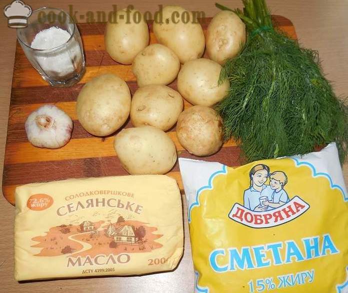 Ukusna novi krumpir u kiselo vrhnje s koprom i češnjakom - kako kuhati ukusna mladi krumpir, jednostavan recept sa slikom