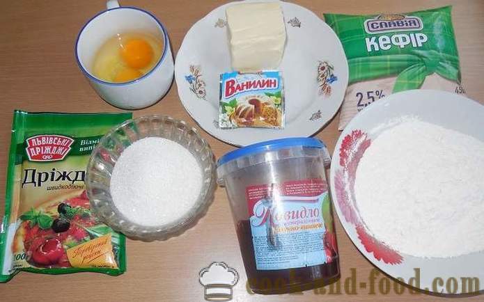Zračni kvasac kolači sa marmeladom u pećnici - Kako kuhati pite s marmeladom, s korak po korak recept fotografijama