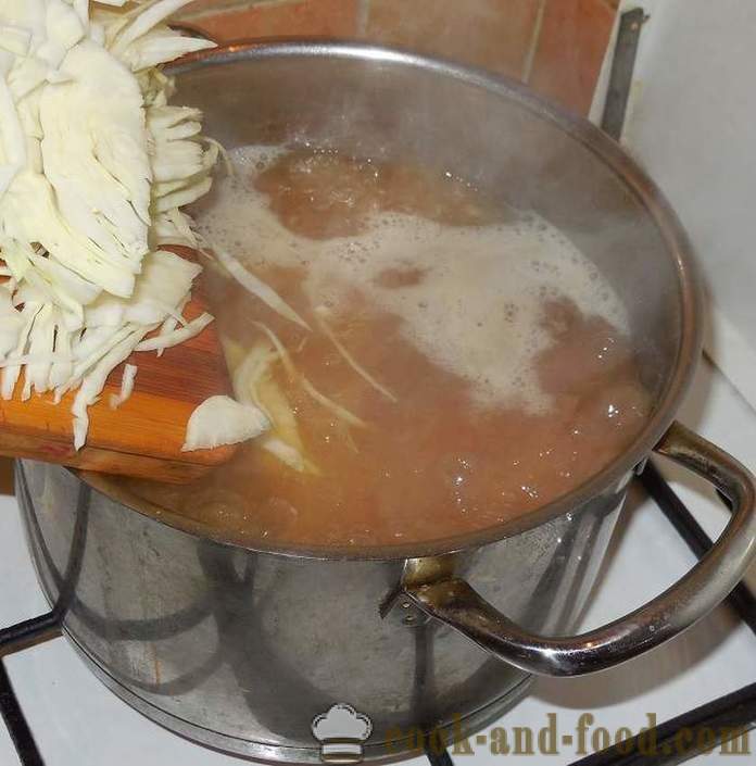 Ukusna domaća juha s grahom u ukrajinskom - kako kuhati juha s grahom na ukrajinskom - korak po korak recept fotografijama