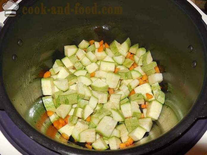 Varivo od povrća s tikvicama, kupus i krumpir u multivarka - Kako kuhati variva - recept korak po korak, s fotografijama