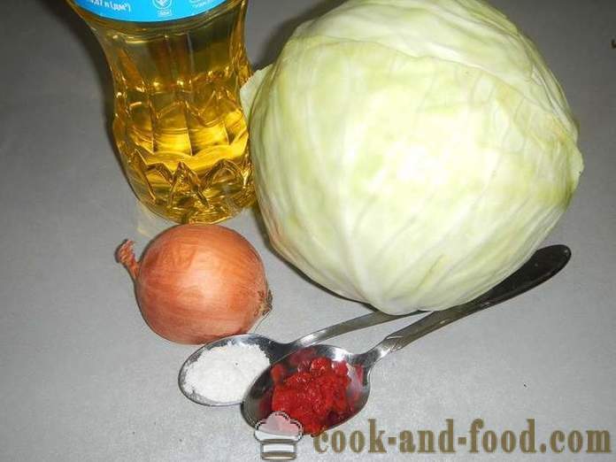 Pirjani kupus s rajčicom - sočan i ukusan - kako kuhati pirjani kupus - korak po korak recept sa slikama