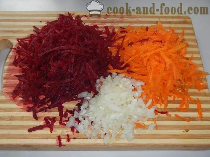 Klasična crvena boršč sa repe i mesa - Kako kuhati juhu - korak po korak recept sa foto ukrajinski boršč