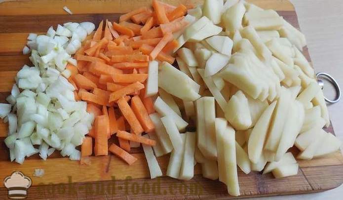 Juha od povrća s okruglicama - kako kuhati juha s noklicama - bakina recepta s korak po korak fotografijama