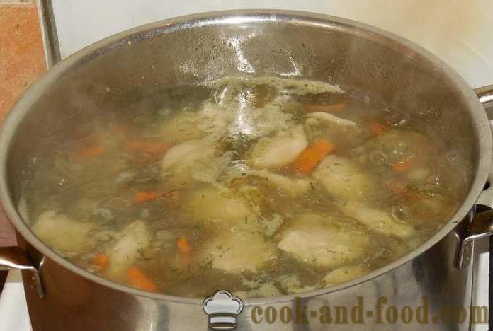 Juha od povrća s okruglicama - kako kuhati juha s noklicama - bakina recepta s korak po korak fotografijama