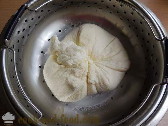 Kako napraviti domaći sir od mlijeka - jednostavni recept i korak po korak fotografiju