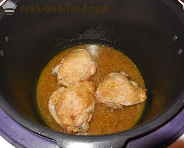 Pileći bedra u multivarka u slatko kiselom umaku - Recept sa fotografijama kako kuhati umak s piletinom u multivarka