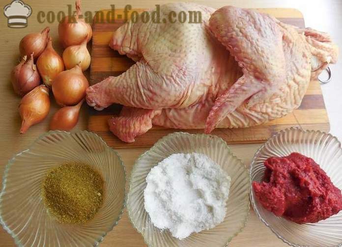 Roštilj piletina na roštilju - ukusna i sočan ražnjići piletine u umaku od rajčice - korak po korak recept fotografijama