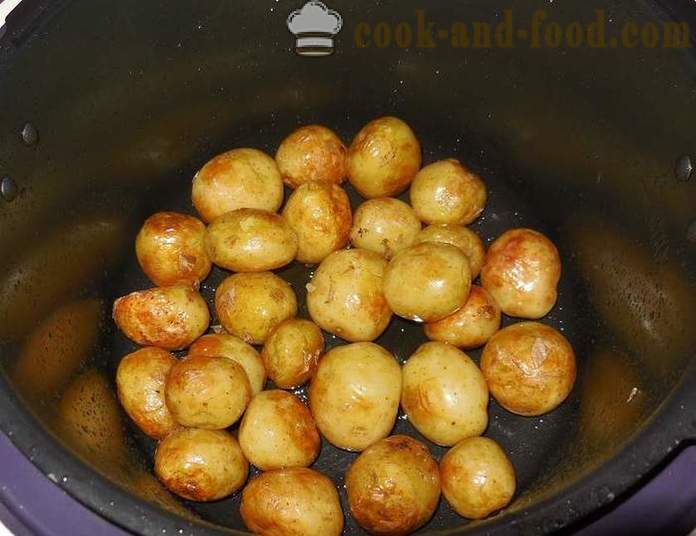 Mladi krumpir u multivarka s vrhnjem, koprom i češnjakom - korak po korak recept s fotografijama kao ukusne kuhati mladi krumpir