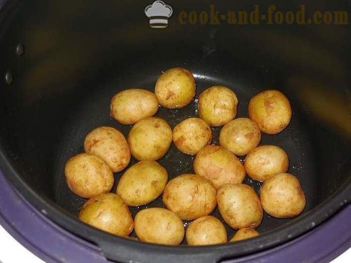 Mladi krumpir u multivarka s vrhnjem, koprom i češnjakom - korak po korak recept s fotografijama kao ukusne kuhati mladi krumpir