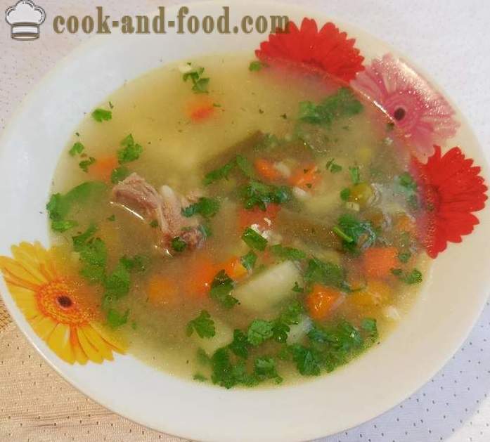 Ukusna juha od povrća s mesom u multivarka - korak po korak recept s fotografijama kako kuhati juha od povrća s smrznuti grašak i mahuna