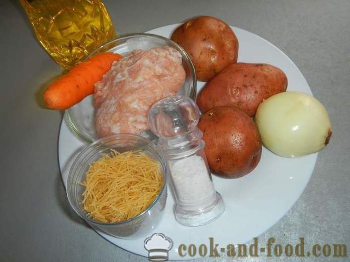 Ukusna juha s meatballs i rezancima - korak po korak receptu s fotografijama kako kuhati juha s meatballs