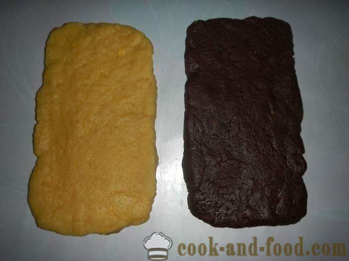 Francuski tijesto Sable - kako kuhati ukusna dvije boje kolača - recept sa slikama, korak po korak
