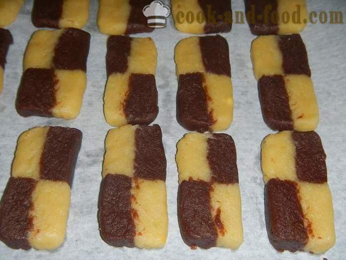Francuski tijesto Sable - kako kuhati ukusna dvije boje kolača - recept sa slikama, korak po korak