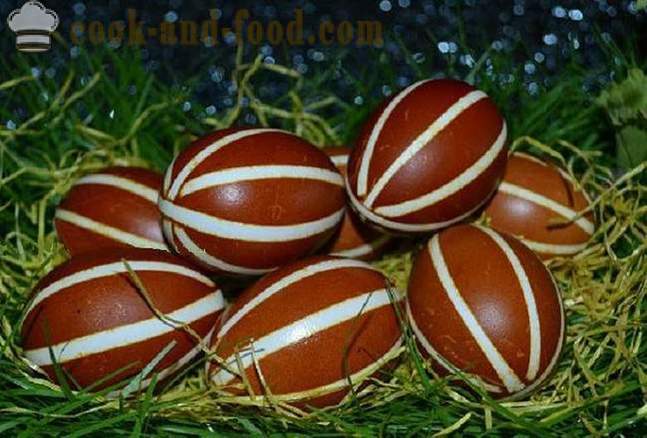 Uskrsna jaja obojana luk ljuske - kako obojati jaja u luk skinova, jednostavnih načina slikanja Uskrs.