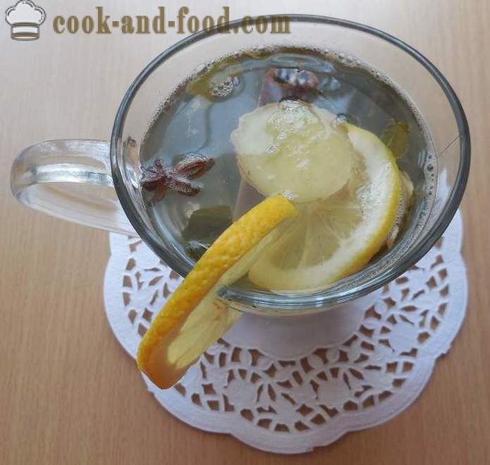 Zeleni čaj sa đumbirom, limuna, meda i začina - kako skuhati đumbir čaj recept s fotografijama.