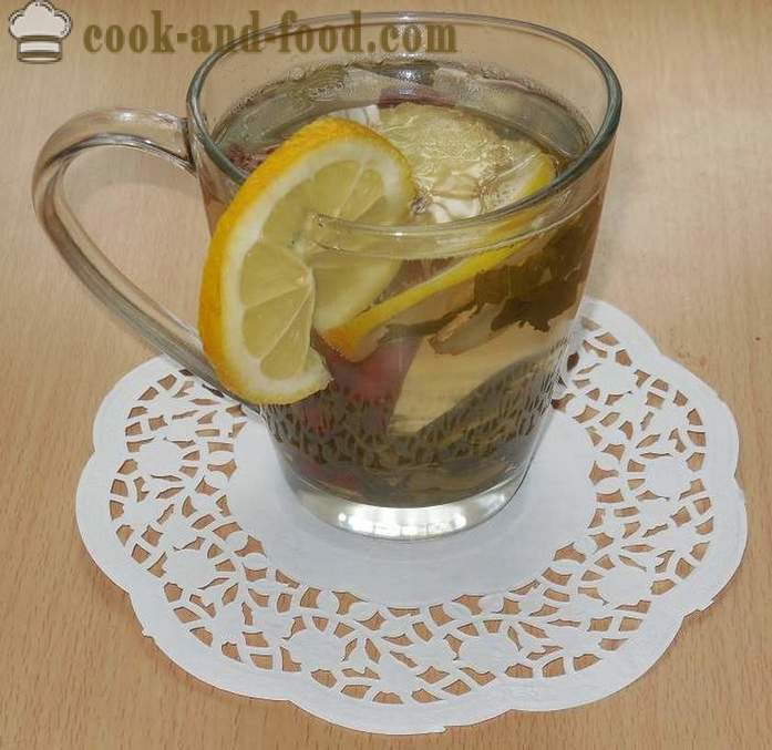 Zeleni čaj sa đumbirom, limuna, meda i začina - kako skuhati đumbir čaj recept s fotografijama.