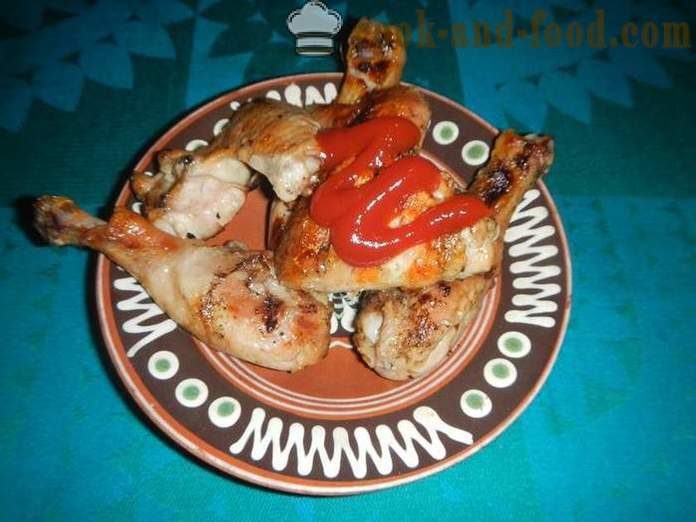 Pečena piletina na žaru - kako ukusna pečena piletina na roštilju, recept sa slikom.