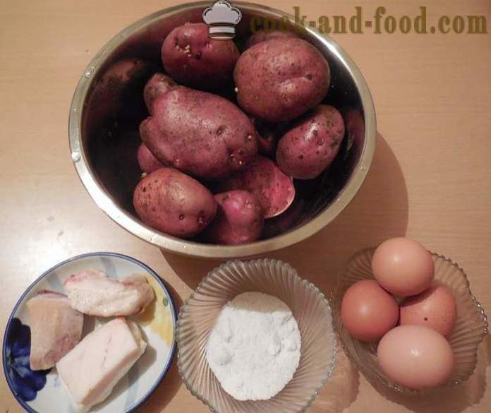 Prženi krumpir u tavi sa slaninom i jajima - kako kuhati ukusna prženi krumpir i ispravno, korak po korak recept s fotografijama.