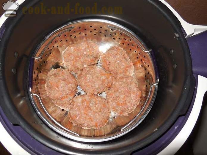 Grechanik sa mljevenim mesom u multivarka - kako kuhati puran Grechanik pari, korak po korak recept fotografija.
