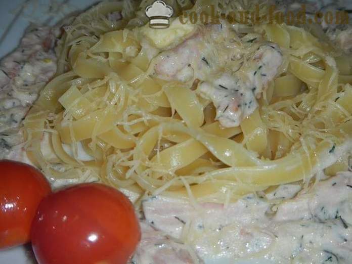 Gnijezdo od tjestenine s umakom od sira i jesetre. Kako kuhati tjesteninu gnijezdo - recept sa slikama, korak po korak.