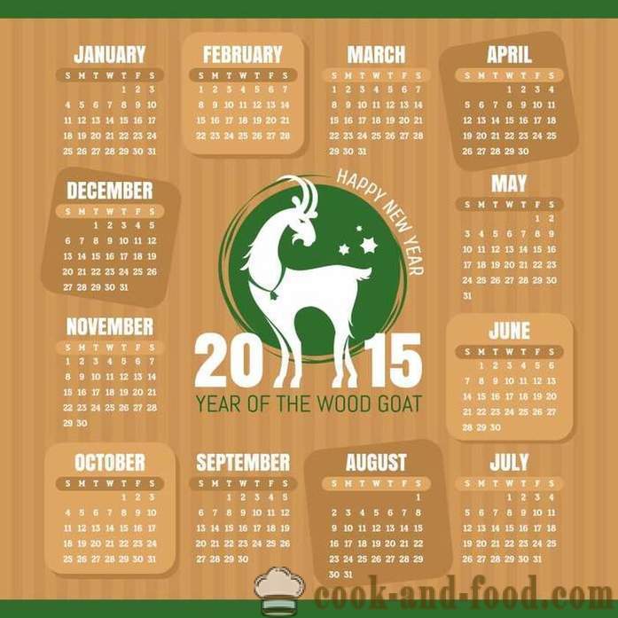 Kalendar za 2015. godinu u znaku koze (ovce): download free Božić kalendar s koze i ovce.