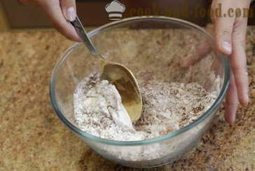 Kruh bez kvasca i fermentnog jogurt, pečena u pećnici - pšenica - raž, domaći jednostavni recept sa slikom