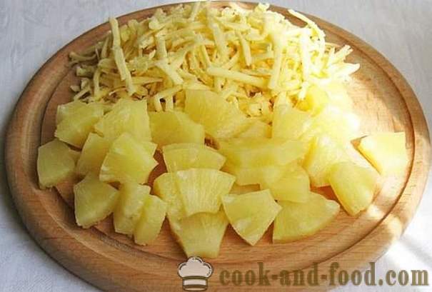 Salata od piletine sa ananasom što je brže napraviti salatu, recept je jednostavan i ukusan, sa fotografijama