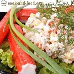 Rak salata - recept za klasičan i jednostavan, s fotografijama. Kako kuhati ukusna rakovica salata s kukuruz, riža i krastavac