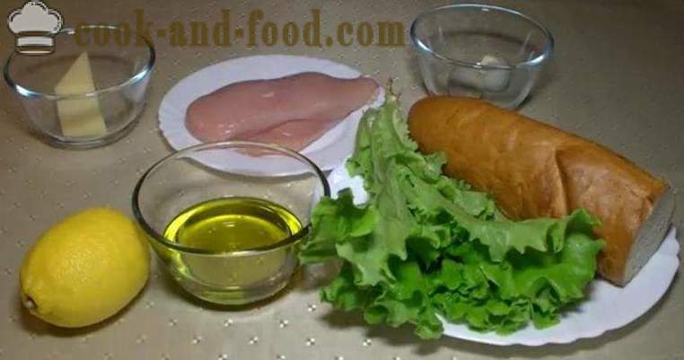 Cezar salata s croutons - klasičan recept sa fotografijama i videom. Kako pripremiti Caesar salata i preljev za salatu