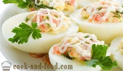 Punjene jaja sa sirom i češnjakom - hladna jela, recept sa slikom