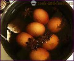 Jaja u kineskim ili „zastrašujuće” grickalice na Halloween receptu „pokvarenih jaja mramora”