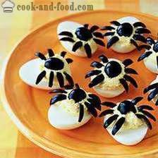 Punjena jaja ili grickalice na Halloween receptima: „Jaje vampira oči” ili „invazija pauka”