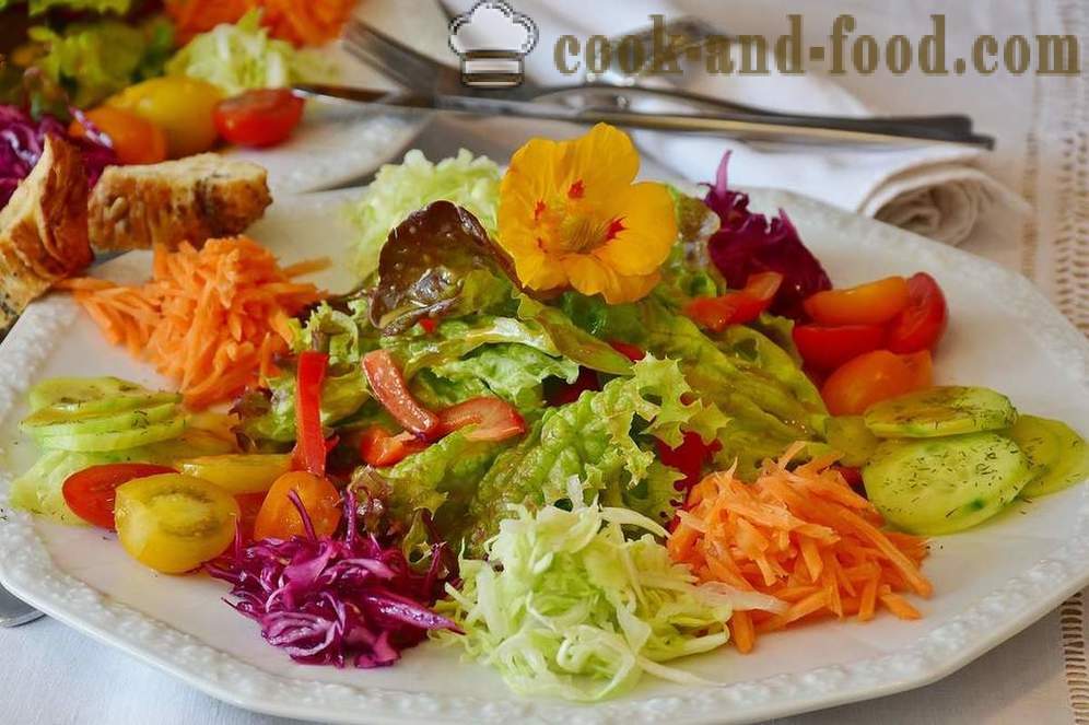 Recepti niske kalorijske povrće, salata