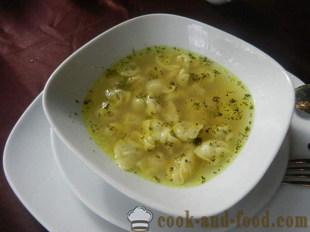 Ukrajinski juha s noklicama, kuhanje recepti