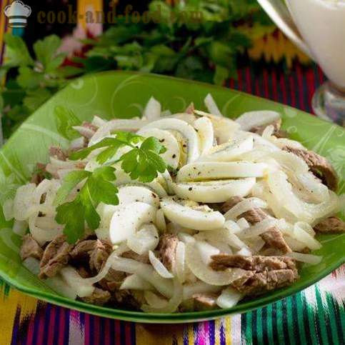 Uzbekistanski kuhinja: Salata „Taškent” - Video recepti kod kuće