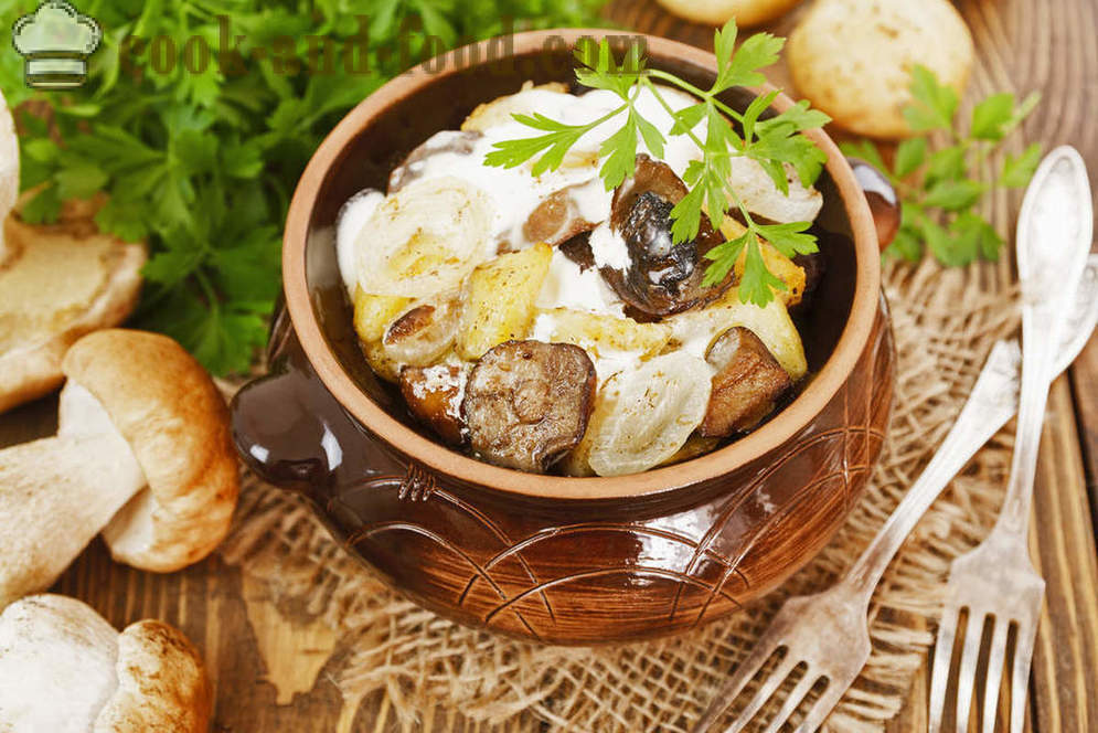 Krumpir recept s gljivama, pirjana u lonac