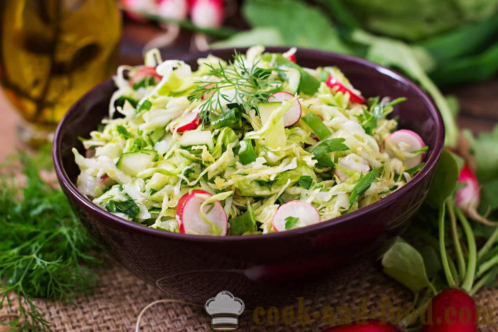Ljeto salata od svježeg povrća: 4 recept